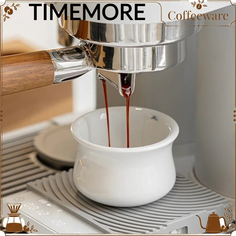 Celadon Ceramic Cup - Timemore X 2ピースセット セラミックエスプレッソテイスティングカップ 手淹れミルクコーヒーカップ 家庭用カフェ