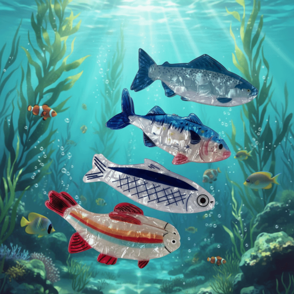 ヘアピン 海洋動物 ヘアクリップ PVC ツナ 魚類 ヘアク - Korean Lifestyle & Kids Boutique Photos のレビューと価格
