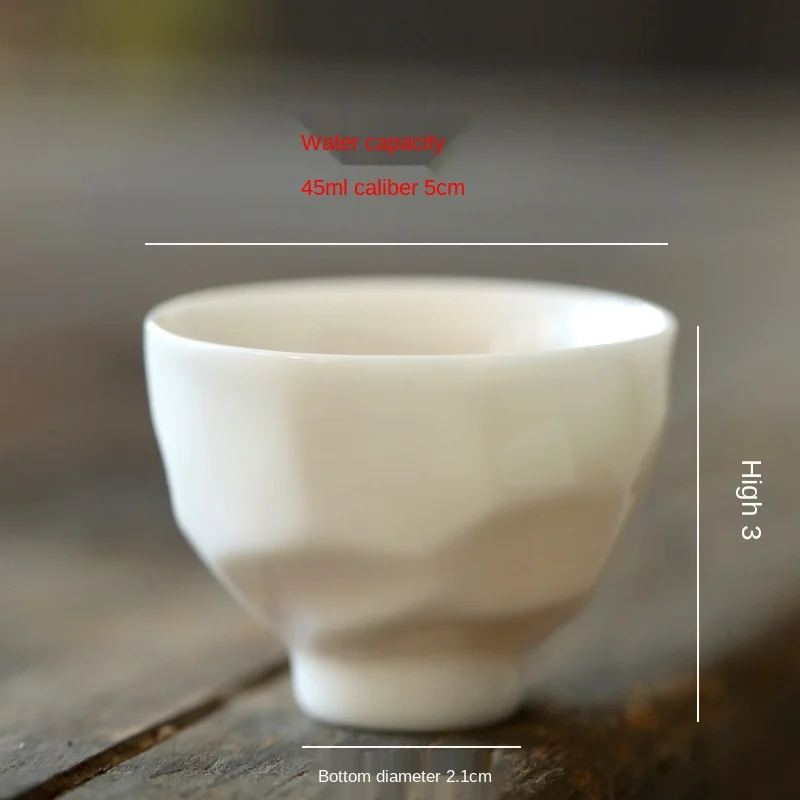 白玉功夫杯 陶磁器マスターカップ 茶道用小型陶磁器 白磁茶杯 - Celadon Ceramic Cup のレビューと価格