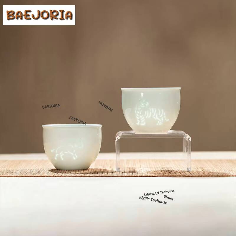 175ml 星座セラドン絶妙なティーカップ手作りティーボウル - Celadon Ceramic Cup のレビューと価格