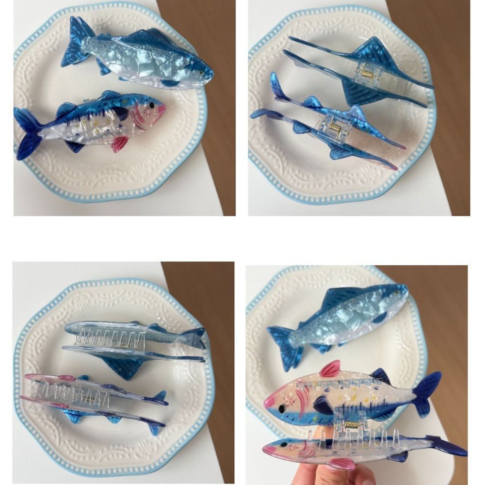 ヘアピン海洋動物ヘアクローマグロ魚金魚海洋生物魚ヘアクリップ - Korean Lifestyle & Kids Boutique Photos のレビューと価格