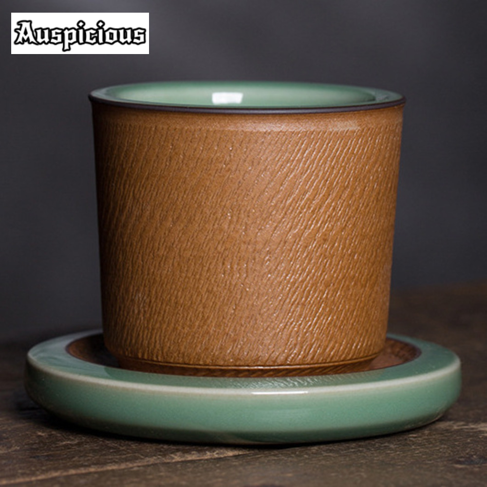 Longquan-ソーサーキット付きセラドンティーボウル,ハ - Celadon Ceramic Cup のレビューと価格